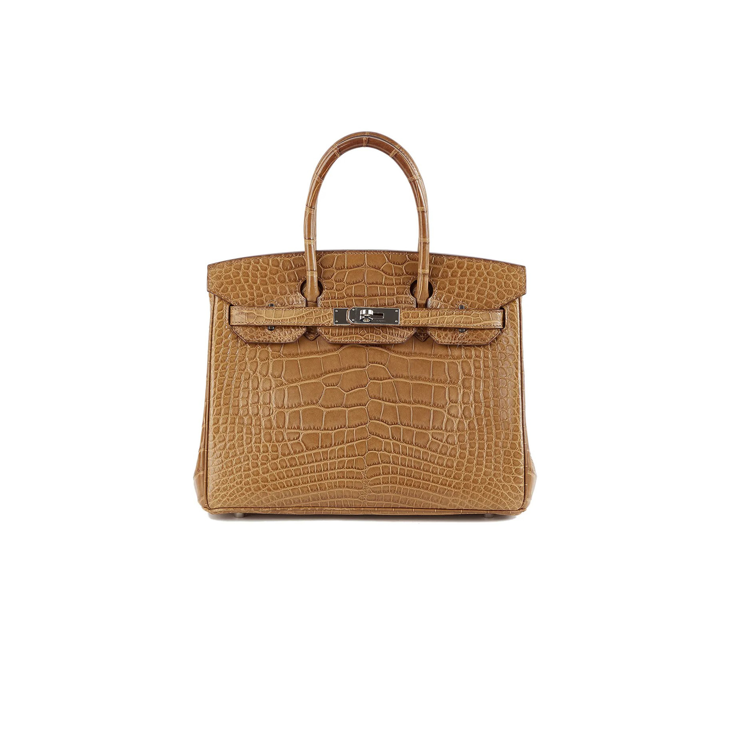 HERMES MASTER BIRKIN 30 MATTE ALLIGATOR HANDBAG 225472 (30*22*15cm)
